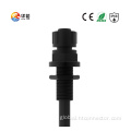 Flange Seat Waterproof Connector M12P Plate end Nylon nut waterproof connector Manufactory